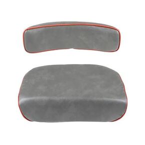 Seat Cushion and Backrest - Gray with Red Trim fits Massey Ferguson 20 20C 30 40 TE20 TEA20 TO20 TO30 TO35 25 31 35 50 65 85 88 98 130 135 140 178 185 230 235 240 245 250 283 1030 150 165 1884576M1 in Kuwait