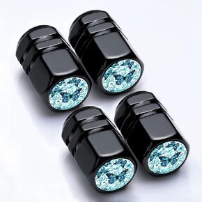 4ack Mandala Tire Valve Stem Caps for Cars Trucks SUV Motorcycles Bicycles Mandala Car Accessories Decor Anodized Aluminum Tire Mouth Air Cap Cover Bike Valve Caps Datura Gifts for Women Men in Saudi Arabia