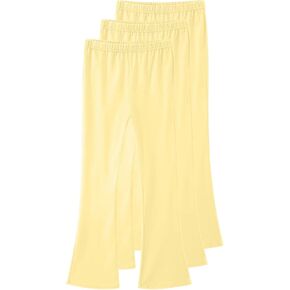 3 Pack Girls Flare Leggings High Waist Bell Bottom Pants Kids Cotton Casual Clothes for Teen Girl Comfort Solid in Saudi Arabia
