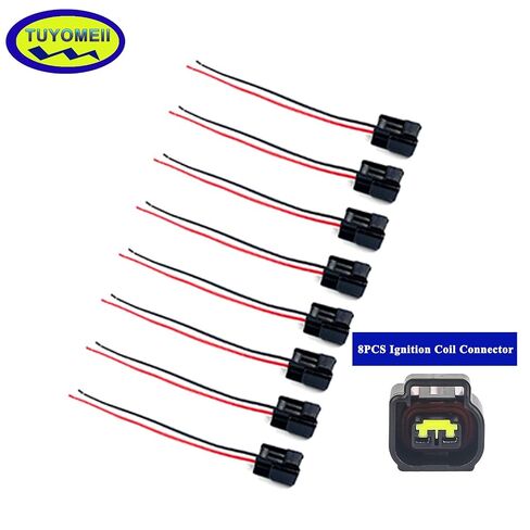 Modular Ignition Coil Connector Plug Wire Harness Pigtail Fits for 4.6L 5.4L 6.8L Ford F-150 F250 F350 Super Duty Mustang Explorer Expedition Crown Victoria 8 PCS in Kuwait