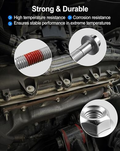 03309HP Exhaust Manifold Hardware Kit Fit for Chrysler 300 2005-2020 Dodge Charger Ram 1500 2500 3500 2006-2020 Jeep Grand Cherokee 2009-2020, Replace 06509863AA 6505316AA 6507746AA and More in Saudi Arabia