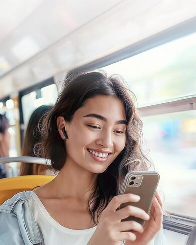 Soundcore K20i من Anker، سماعات أذن شبه داخل الأذن، بلوتوث لاسلكي، وقت تشغيل 36 ساعة، شحن سريع، صوت واضح، ملاءمة مريحة، ENC 2-Mic Clear Calls، Custom EQ، IPX5، Bluetooth 5.3، التحكم في التطبيق in Kuwait