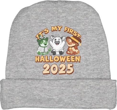 inktastic It's My First Halloween Cows Baby Beanie Hat in Saudi Arabia