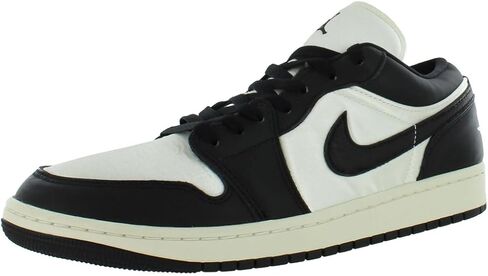 Air Jordan 1 Low SE Women's Shoes (HJ7743-010, Black/White/Metallic Silver/Black) Size 6 in Saudi Arabia