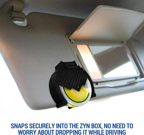 Car Visor Clip Holder for ZYN – Universal high-Temperature Resistant Sun Visor Accessory for Pouch Cans, Interior Car Accessories for Organization, Gifts for Pouch Users,Fits Most Auto (Skull) in Saudi Arabia