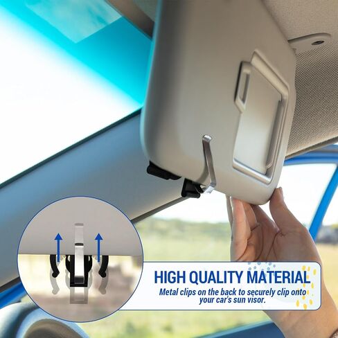 Car Visor Clip Holder for ZYN – Universal high-Temperature Resistant Sun Visor Accessory for Pouch Cans, Interior Car Accessories for Organization, Gifts for Pouch Users,Fits Most Auto (Skull) in Saudi Arabia
