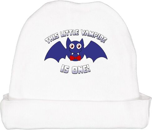 inktastic This Little Vampire is One- Cute Halloween Bat Baby Beanie Hat in Saudi Arabia