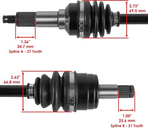 Caltric Front Right Complect Cox Consive Toxle مع Yamaha Kodiak 400 YFM400FA 4WD 2000-2002 in Saudi Arabia