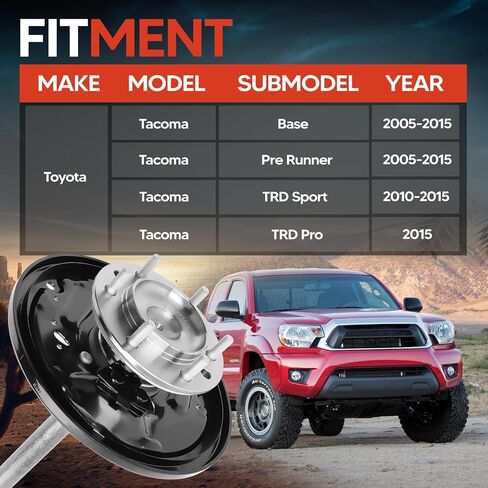 Rear Driver Left Side 926139 Axle Shaft Assembly with Axle Bearing and Seal, Fit for Toyota Tacoma Base | Fit for Toyota Tacoma Pre Runner | Fit for Toyota Tacoma TRD Sport/Pro, Replace OE 4231104082 in Saudi Arabia