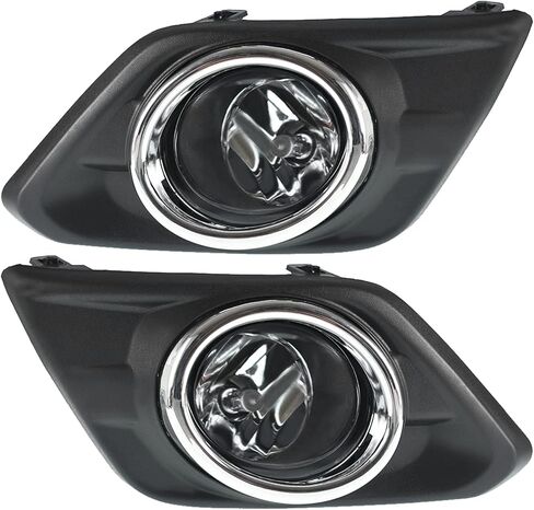 استبدال مصابيح الضباب WFLNHB لعام 2014-2016 Nissan Rogue Clear Lens مع أسلاك الإطار الأمامية تبديل المصابيح اليسرى+الجانب الأيمن (جانب الركاب والسائق) ، حزمة 2 in Saudi Arabia