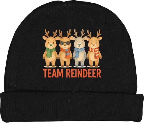 فريق Inktastic Team Reindeer Croft Holiday Fun Baby Beanie Hat in Saudi Arabia
