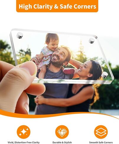 2pcs حامل صورة للسيارة - مقطع صورة مخصصة للسيارة المخصصة للسيارة - إطار صورة للسيارة مناسبة لإضافة صور عائلية أو شخصية in Saudi Arabia