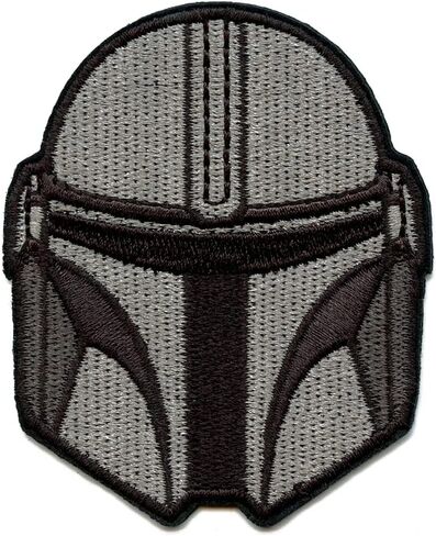 Star Wars The Mandalorian Patch Bounty Helmet Embroidered Iron On in Saudi Arabia