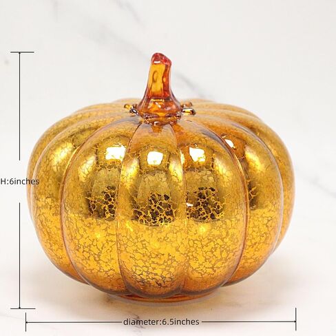 Mercury Glass Pumpkin Light مع Timer ، مع 10 أضواء خرافية في الداخل ، مصباح اليقطين LED الذي يعمل بالبطارية ، مثالي لزخارف عيد الهالوين ، ديكور عيد الشكر ، ديكور عيد الميلاد (أرجواني) in Saudi Arabia