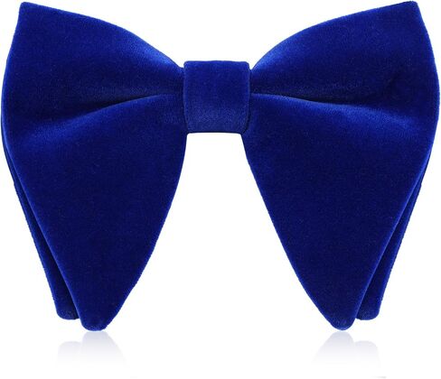 Oversize Bowtie for Men Velvet Pre-tie Bow Tie Adjustable Necktie Birthday Wedding Party Banquet Tuxedo Costume in Saudi Arabia