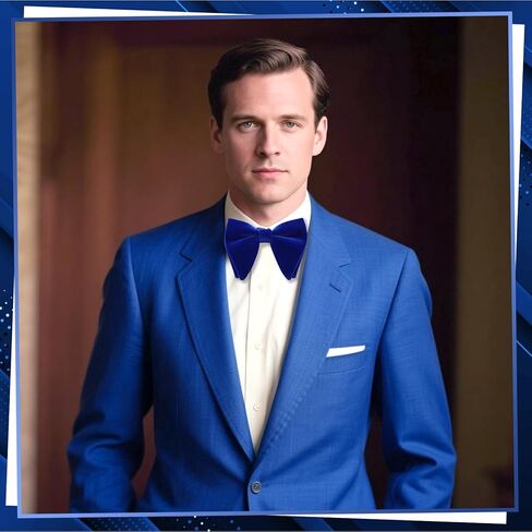 Oversize Bowtie for Men Velvet Pre-tie Bow Tie Adjustable Necktie Birthday Wedding Party Banquet Tuxedo Costume in Saudi Arabia