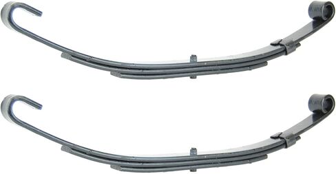 Sturdy Built (2) Trailer Leaf Springs 26'' 3 Leaf 3500 lbs Capacity Per Pair Open Eye, Black (24020-2) in Saudi Arabia