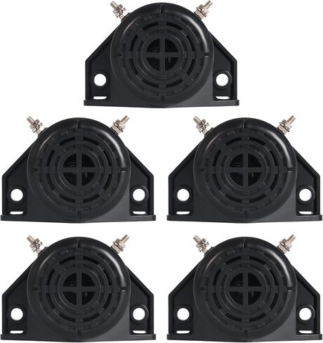 Truck Back-up Alarm 105dB 12V/48V,Car Reversing Horn Truck Backup Alarm BIBI Buzzer Warning Alarm Siren,Waterproof Industrial Heavy-Duty Backup Warning,105dB Circular Alarm reversing Horn 5 Pcs in Saudi Arabia