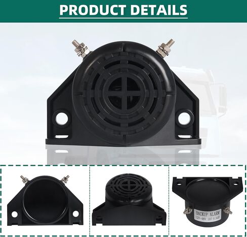 Truck Back-up Alarm 105dB 12V/48V,Car Reversing Horn Truck Backup Alarm BIBI Buzzer Warning Alarm Siren,Waterproof Industrial Heavy-Duty Backup Warning,105dB Circular Alarm reversing Horn 5 Pcs in Saudi Arabia