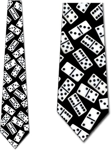 Three Rooker Dominoes Ties Mens Fun and Game Neckties in Saudi Arabia