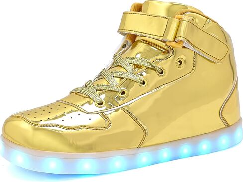 Wooowyet Kids Leged Sneakers للأولاد Hook & Loop Low Light Up أحذية بقيادة الفتيات USB إعادة شحن in Kuwait