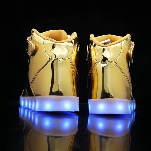 Wooowyet Kids Leged Sneakers للأولاد Hook & Loop Low Light Up أحذية بقيادة الفتيات USB إعادة شحن in Kuwait