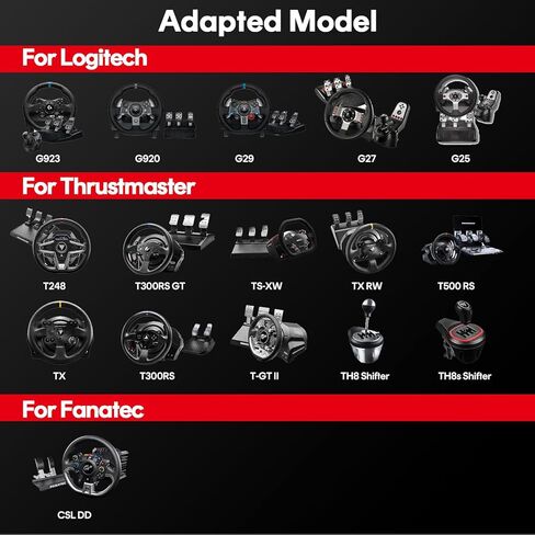 RACGTING Racing Simulator Cockpit for G920/G29/G923, 2-in-1 Sim Racing Cockpit for T128/T248/T248X/T300RS GT/T300RS/T300 Ferrari, Racing Wheel Stand for Fanatec CSL DD,Xbox PS5 PS4 PC in Kuwait