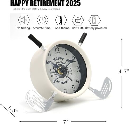 هدايا التقاعد للرجال نساء 2025 سعيد التقاعد نوادي الجولف المكتب على مدار الساعة بارد المكتب هدايا الجولف للرجال الهدايا in Kuwait