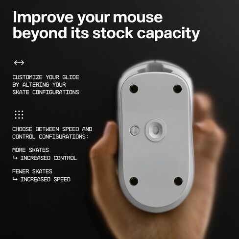 SkyPAD Wallhack Pro UHMW-PE Mouse Dot Skate | Built for Precision-Minded Gamers | Lasting Performance and Smooth Movement, Black in Saudi Arabia