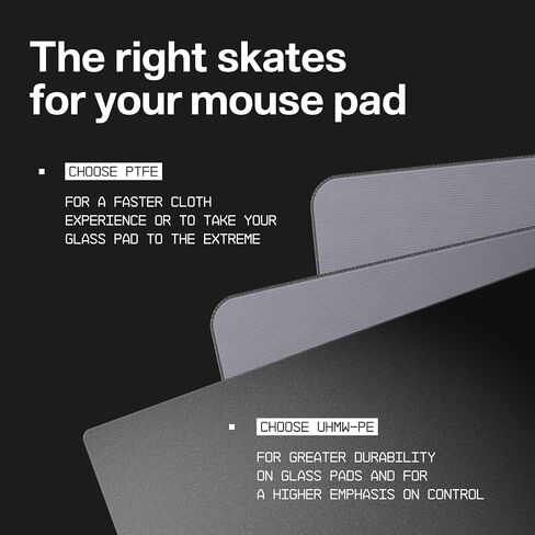 SkyPAD Wallhack Pro UHMW-PE Mouse Dot Skate | Built for Precision-Minded Gamers | Lasting Performance and Smooth Movement, Black in Saudi Arabia