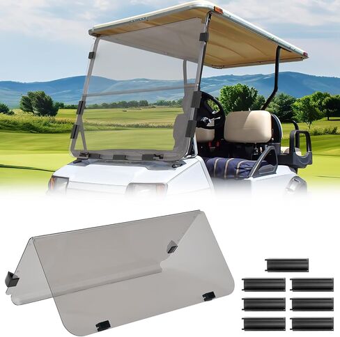 Kemimoto Golf Cart Windshield متوافق مع Club Car DS (1982-2000) ، الزجاج الأمامي القابل للطي مع أكريليك مقاوم لـ UV و Impact in Kuwait