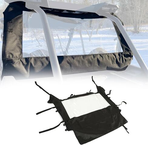Hecasa الخلفي الزجاج الأمامي متوافق مع 2014-2022 Polaris RZR 900 1000 XP 4 Turbo EPS Trail Cover Cover الخلفية الخلفية الخلفية الظهر in Saudi Arabia