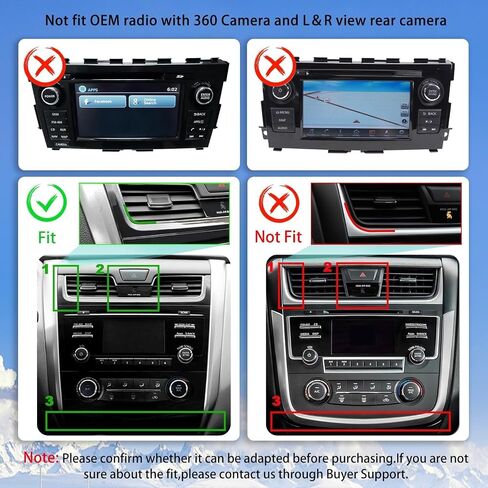 10.1 Inch WiFi 6 IPS Touchscreen Android 12 Bluetooth 5.4 Car Stereo for Nissan Altima with Wireless CarPlay & Android Auto 2+32GB Car Radio, Support GPS, FM Radio, Backup Camera, SWC,Dual USB in Kuwait
