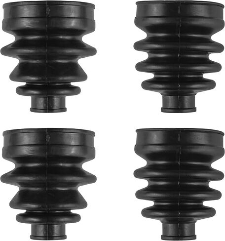 Caltric 2 Front Axle Inner Outer CV Boot Kit Compatible with Yamaha Big Bear 350 YFM350FW 4X4 1987-1997 in Saudi Arabia