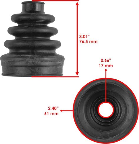 Caltric Rear Axle Inner Cv Boot Kit Compatible with Polaris Magnum 330 4X4 2003 2004 / Magnum 500 4X4 2001-2003 in Saudi Arabia