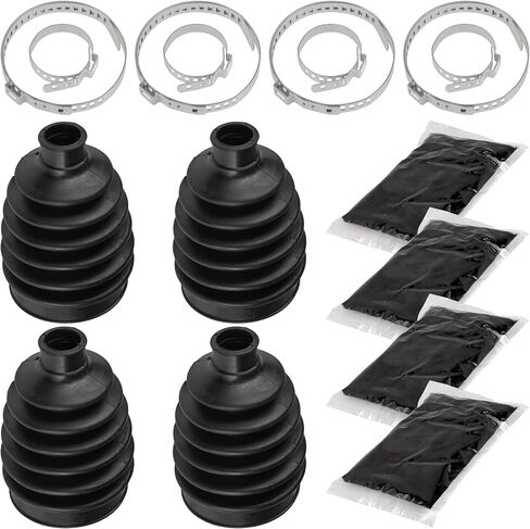 Caltric 2 Front Axle Outer And Inner CV Boot Kit for Compatible with Polaris Sportsman 570 EFI 2014-2017 in Saudi Arabia