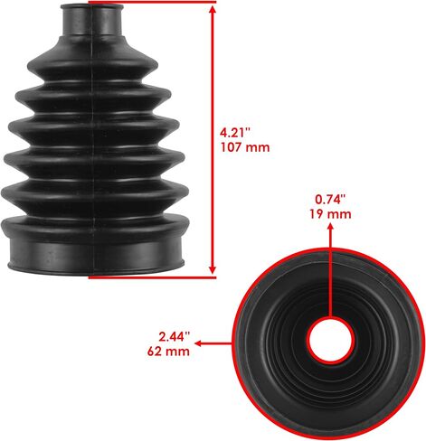 Caltric 2 Front Axle Outer And Inner CV Boot Kit for Compatible with Polaris Sportsman 570 EFI 2014-2017 in Saudi Arabia