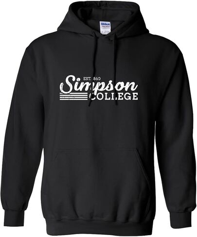 CreateMyTee Vintage Simpson College Unisex Hooded Sweatshirt - Simpson Storm Apparel in Saudi Arabia