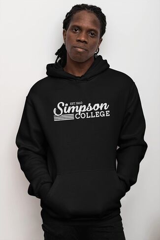 CreateMyTee Vintage Simpson College Unisex Hooded Sweatshirt - Simpson Storm Apparel in Saudi Arabia