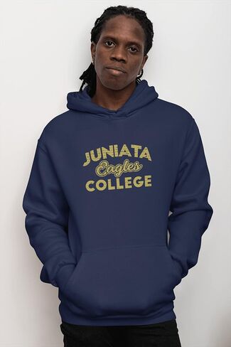 CreateMyTee Vintage Juniata College Unisex Hooded Sweatshirt - Juniata Eagles Apparel in Saudi Arabia