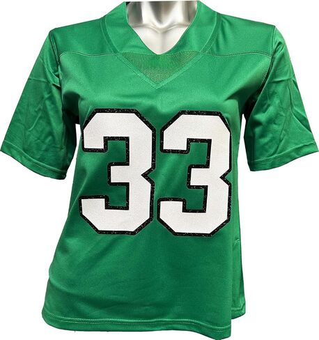 مخصصة للسيدات المخصصة Cooper Dejean Kelly Green Jersey Glitterflake Number/Name in Saudi Arabia