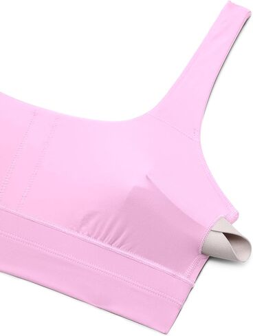 CRZ YOGA Womens Bikini Tops Scoop Neck Bathing Suit Supportive Modest Swimsuit Wide Straps Sports Bra Padded in Saudi Arabia