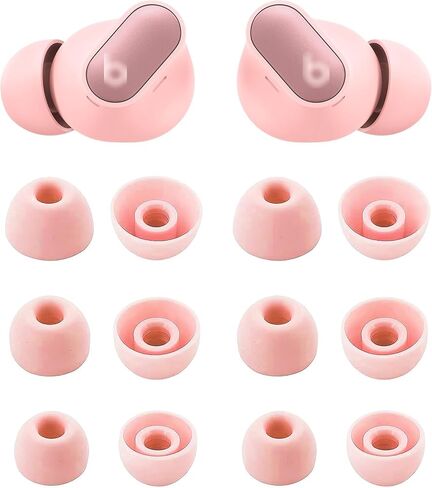 Eartips Compatible with Beats Studio Buds + Studio Buds Plus, S/M/L 3 Sizes Soft Silicon Earbud Tips Replacement Eartips Compatible with Beats Studio Buds + 6 Pairs Transparent in Kuwait