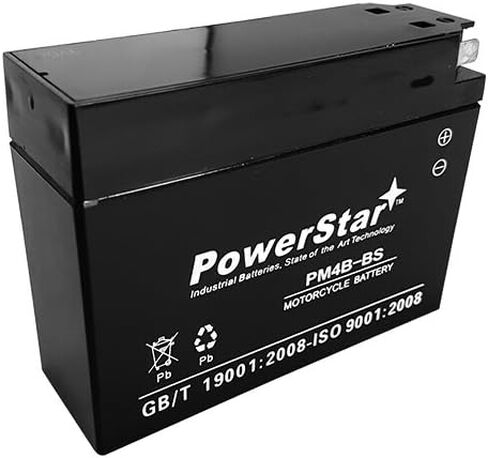 POWESTAR AGM SLA UT4B-BS YT4B-BS بطارية الدراجات النارية لـ Yamaha TTR50E TTR90E SUZUKI DR-Z70 in Saudi Arabia