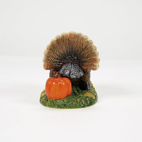 Department 56 Village Collection Accessories Thanksgiving Harvest Tom Turkey Figurine, 2.1 Inch, Multicolor in Saudi Arabia