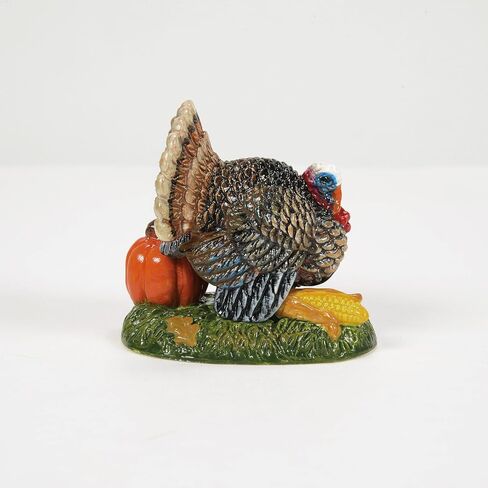 Department 56 Village Collection Accessories Thanksgiving Harvest Tom Turkey Figurine, 2.1 Inch, Multicolor in Saudi Arabia