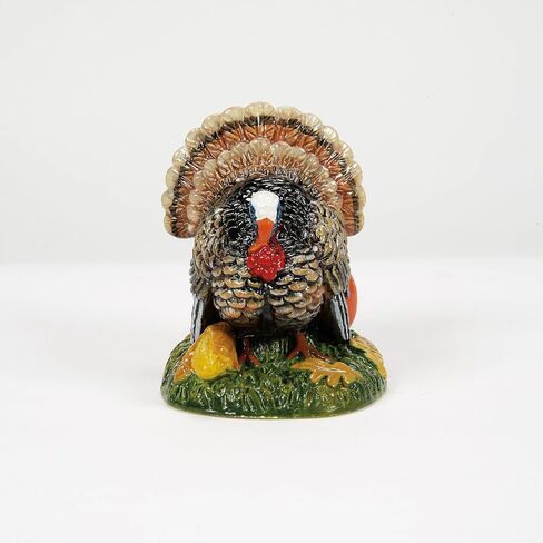 Department 56 Village Collection Accessories Thanksgiving Harvest Tom Turkey Figurine, 2.1 Inch, Multicolor in Saudi Arabia