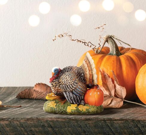 Department 56 Village Collection Accessories Thanksgiving Harvest Tom Turkey Figurine, 2.1 Inch, Multicolor in Saudi Arabia