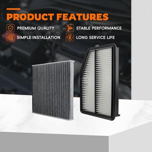 Engine Air Filter 17220-5LA-A00 and Cabin Filter 80290-SDA-A00 Compatible with Honda CR-V CRV 2015-2016 Engine Air Filter Replacement in Saudi Arabia