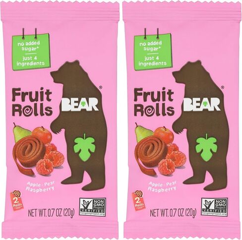 Bear Fruit Roll Raspberry Single, 0.7 oz in Saudi Arabia